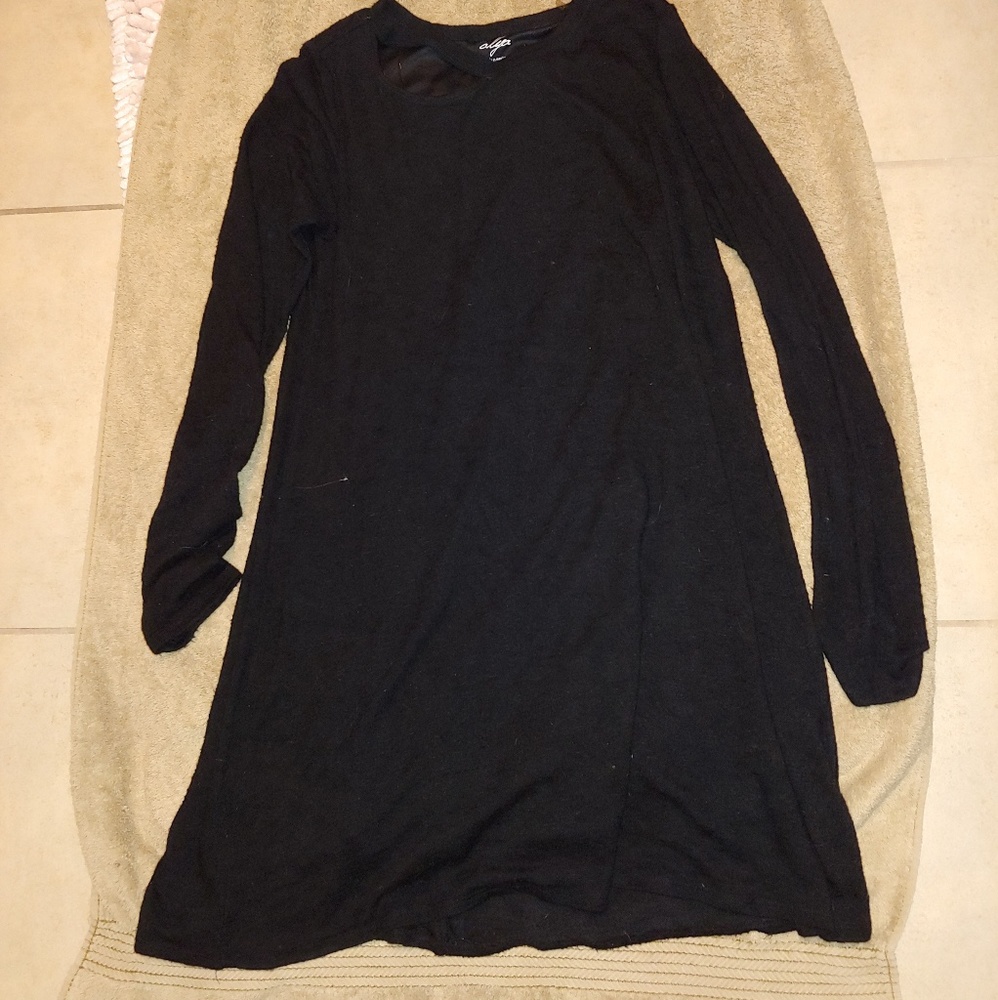 Black sweater dress